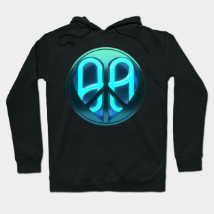 PeaceLoveHarmony.ONE Blue Heart Hoodie